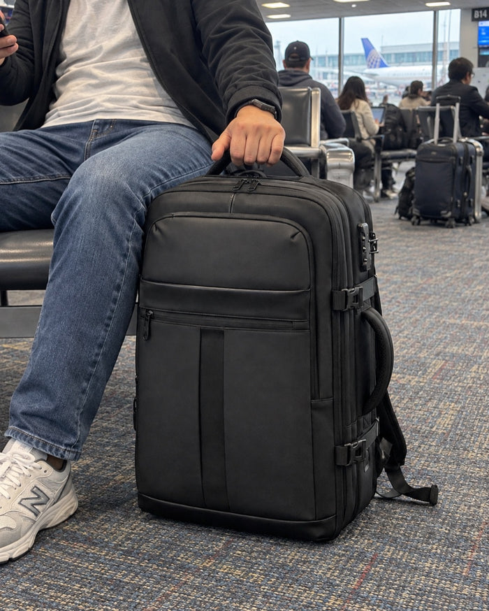 Sample travel photo of the AirVault backpack