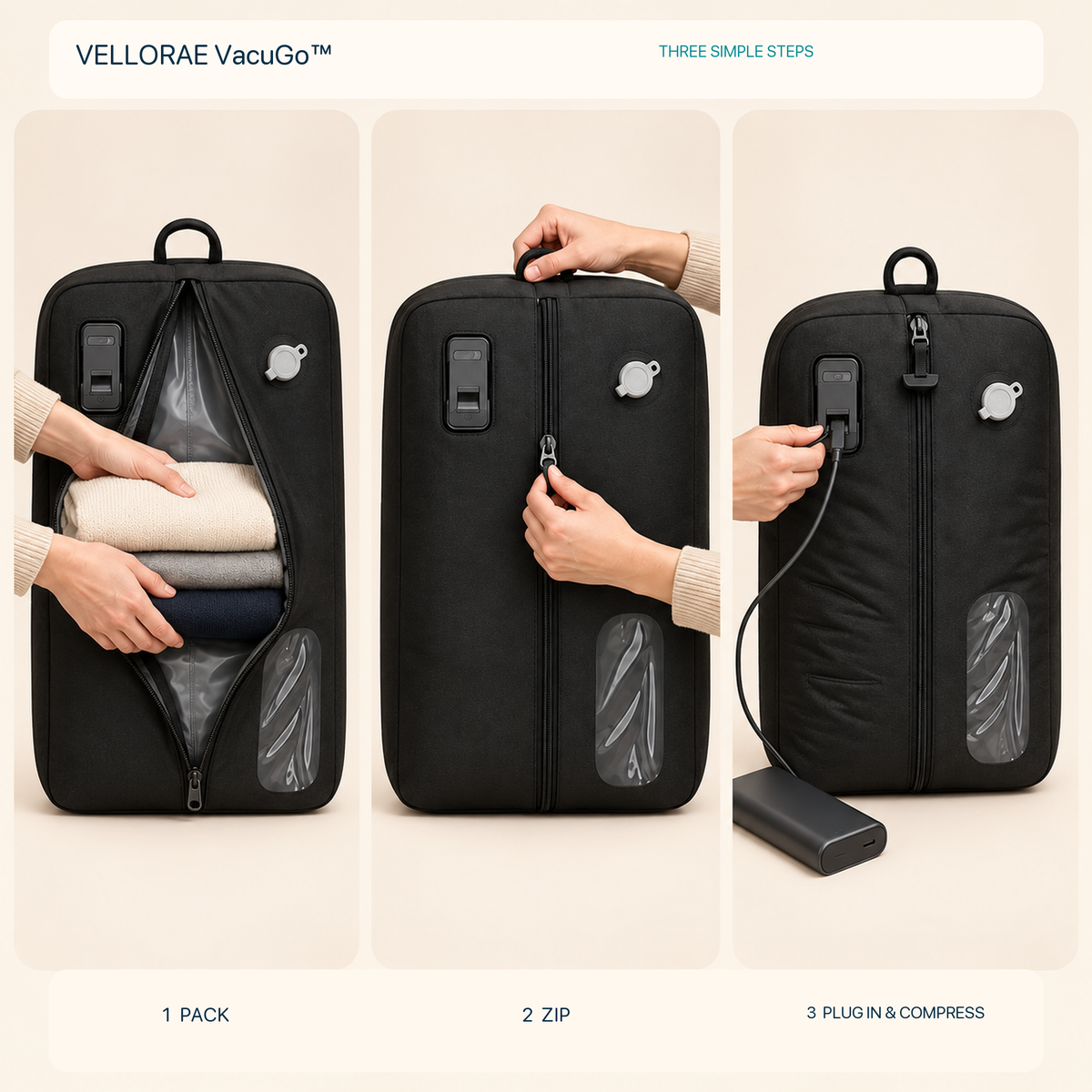 VELLORAE VacuGo™ Travel Compression Bag image 3