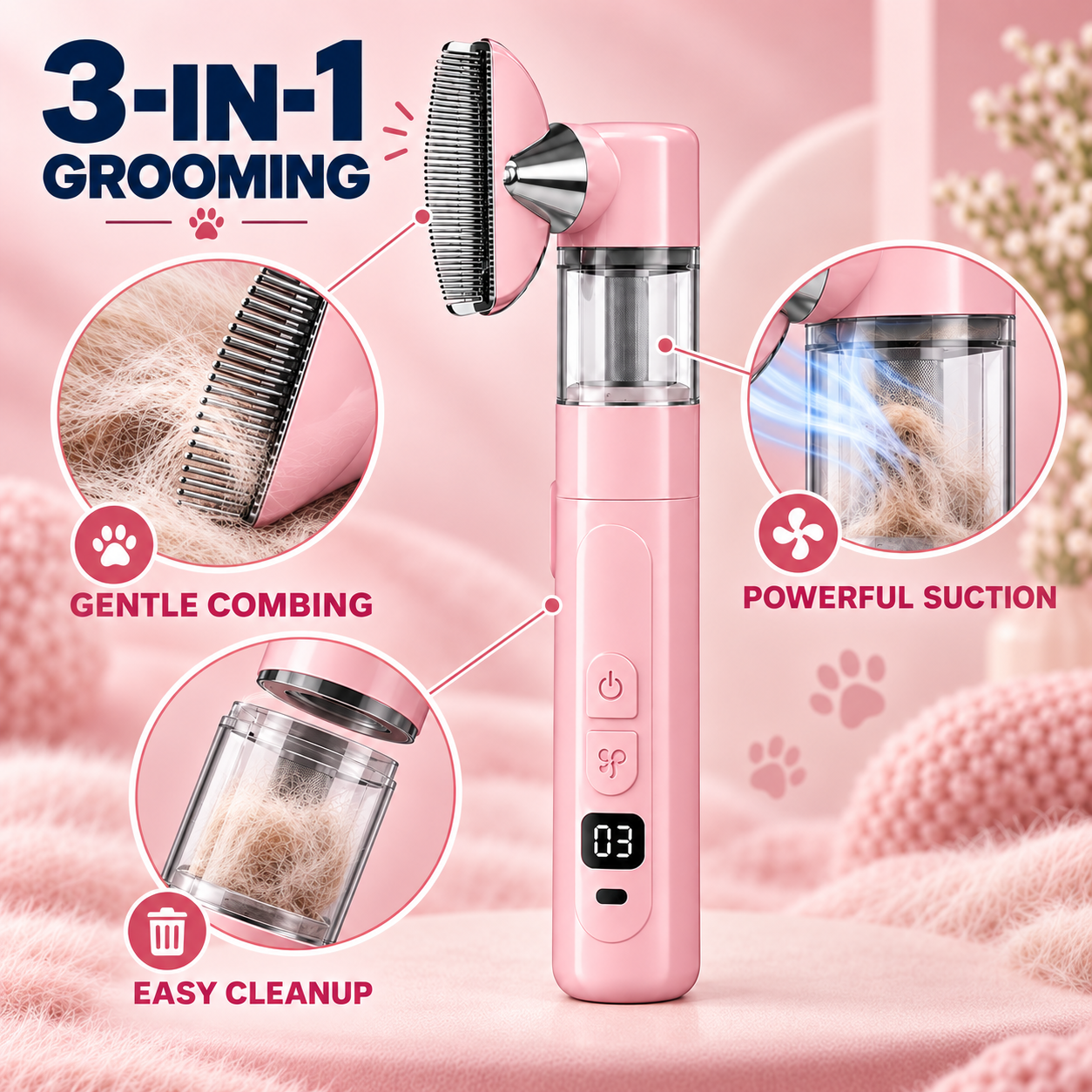FurSweep™ 3-in-1 Pet Grooming Comb image 2
