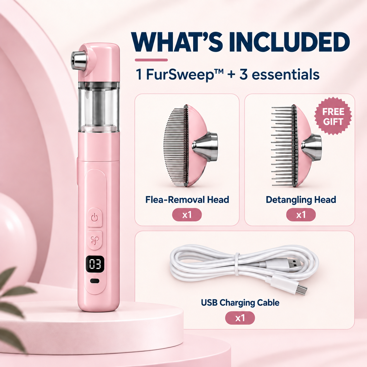 FurSweep™ 3-in-1 Pet Grooming Comb image 6