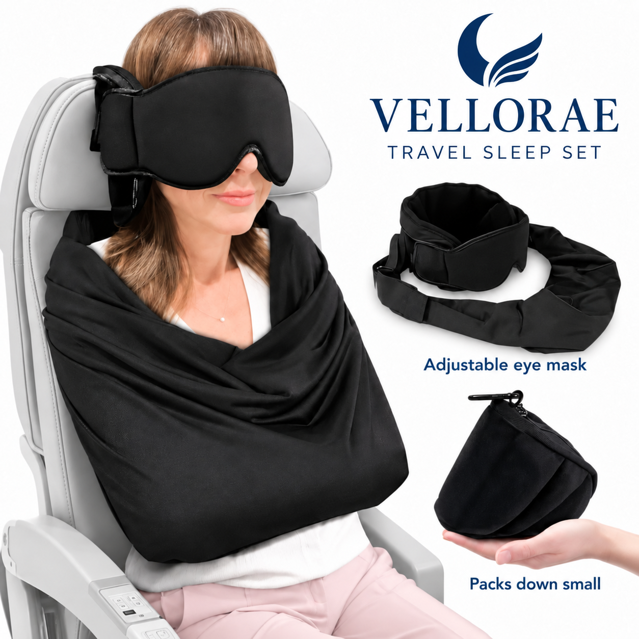 VELLORAE 3-in-1 Essential Travel Sleep Set image 1