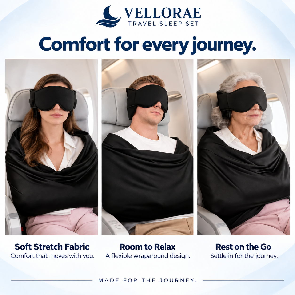 VELLORAE 3-in-1 Essential Travel Sleep Set image 3