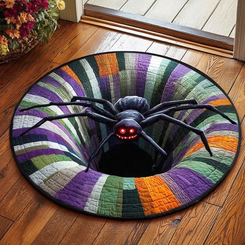 Spider Vellorae Halloween illusion rug